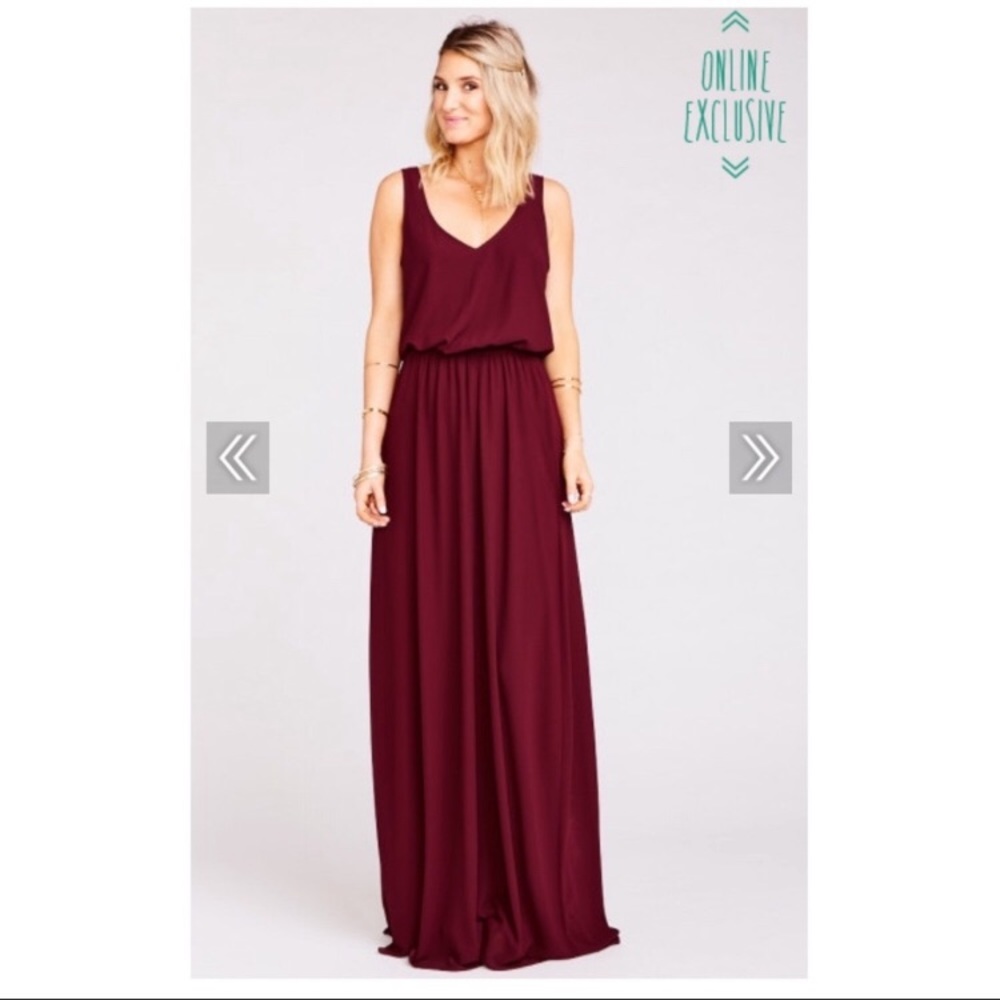 Show Me Your Mumu Kendall Maxi Dress - Merlot (Sm)